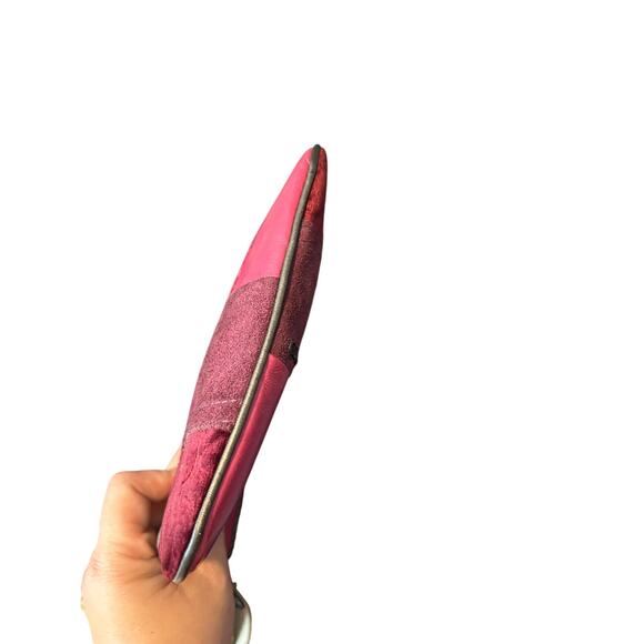 Coach Leather Suede Logo Pink Patchwork Crossbody - Picture 5 of 8